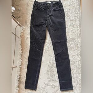 Jessica Simpson Women's Dark Gray velvet Skinny Jeans